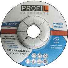 Profil Slijpschijf metaal 125 mmx 2,3 mm. (per 25 St.)