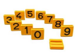 Nummerblok -0- geel (10 Stuks)