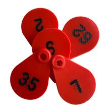 Flexi nekplaatje rood set a 25 stuks