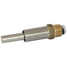 Brijbak nippel 1/2"  rvs/mess VD 71/97 mm