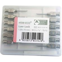 Veterinaire canules 1,2 x 15 mm LL (12 stuks)