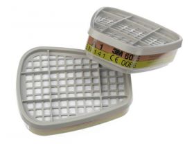 3M™ 6075 Gas- en dampfilter 6075, A1 en Org/Formaldehyde Bajonet 6000/7000 serie