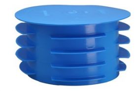 PE Dop afvoerstop rond 160mm blauw