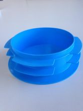 PE Dop afvoerstop rond 200mm blauw