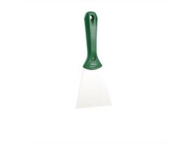 Vikan handschraper 4009-2, groen, breed rvs blad, 100x235mm /10