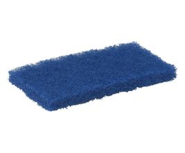 VIKAN Hygiene Nylon Schuurspons blauw medium 5524  pak a 10 stuks