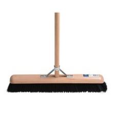 Zaalbezem 60cm. met steel 150cm.